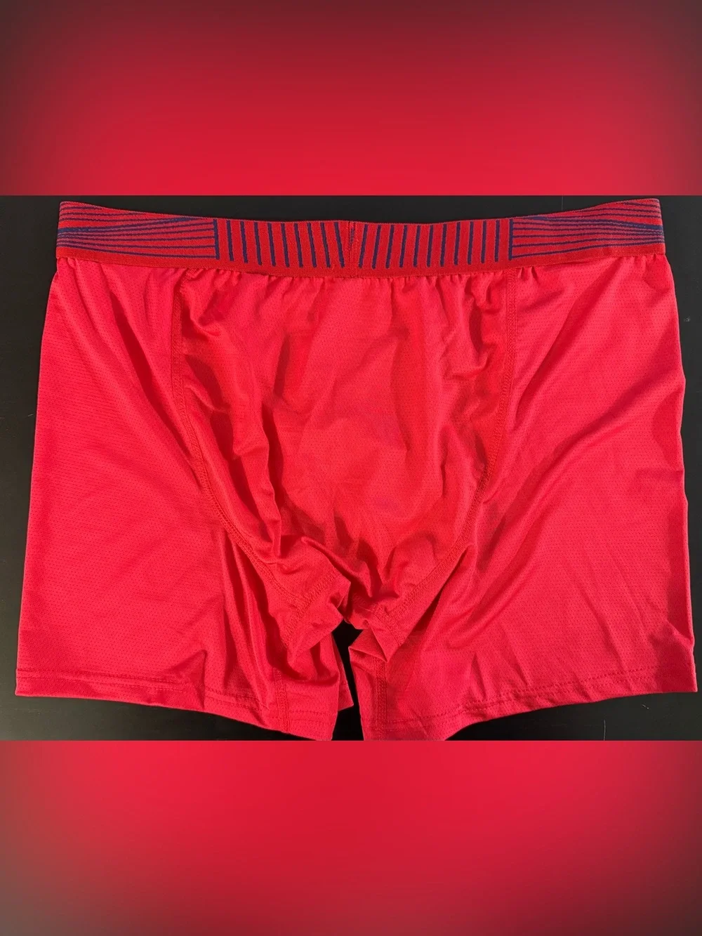 SPORT Red Athletic Mesh Boxer Briefs